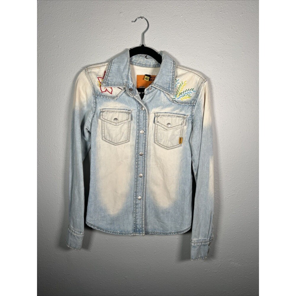 Women's light denim jacket w/Beaded Detailing #5